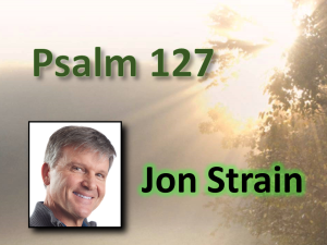 Jon Strain Psalm 127